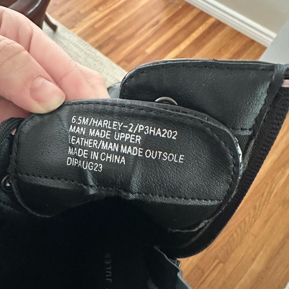 Sincerely Jules - Black Leather Combat Boots (size 6.5) - Picture 5 of 5